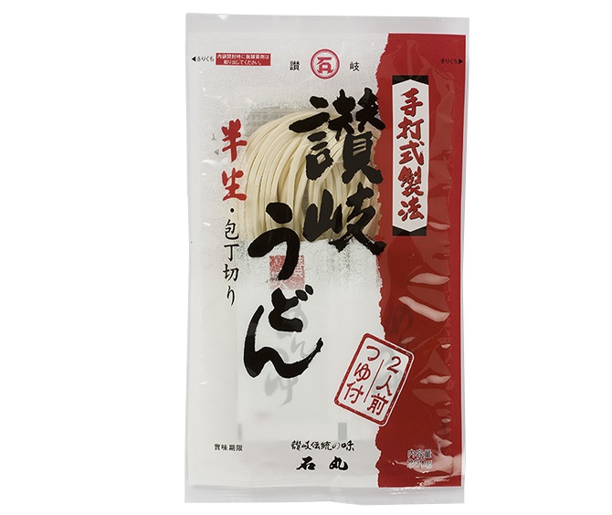 石丸製麺　半生讃岐うどん包丁切り・つゆ付詰合せ